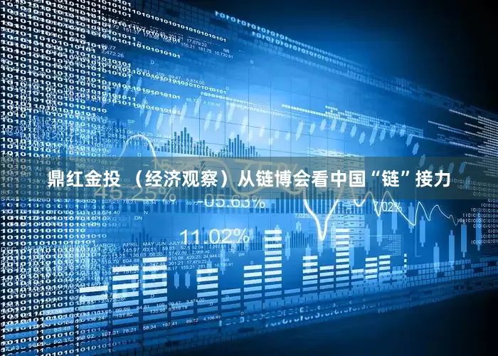 鼎红金投 （经济观察）从链博会看中国“链”接力